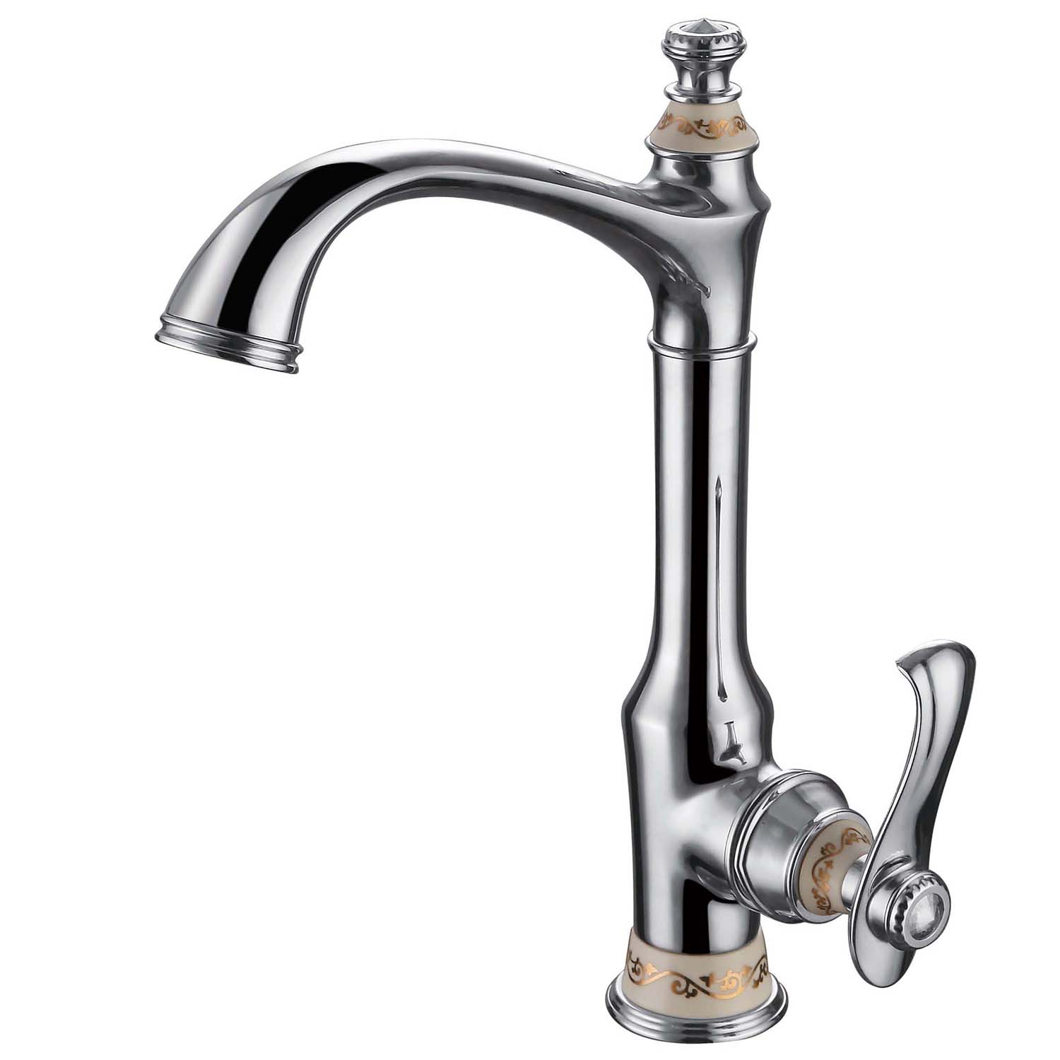 Faucets Kitchen Faucets Modern Chrome Kitchen Faucet Single Hole