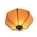 12inch European Pastoral Retro Style Flush Mounts Umbrella Shaded Shade Bedroom Living Room Dining Room Lights 