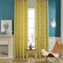 Simple Max Blackout Curtain Flower Stamen Jacquard Curtain Bedroom Curtain  One Panel